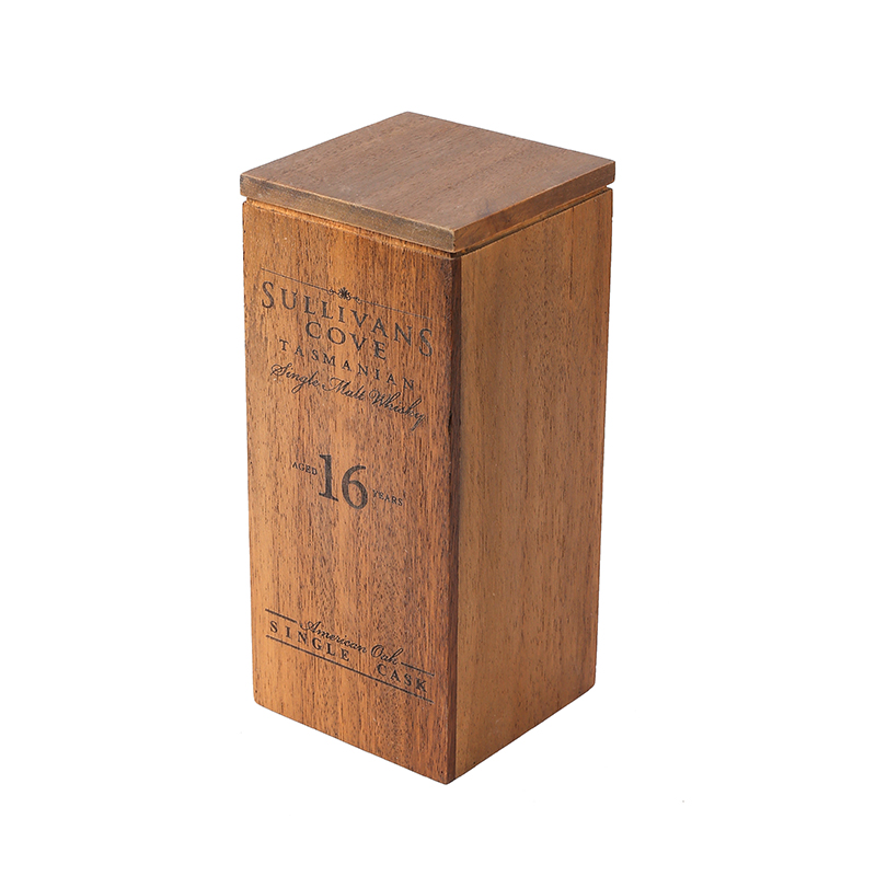 Caja de almacenamiento de madera de forma cuadrada de alta calidad con tapa